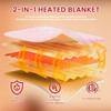 JKMAX Heated Electric Blanket King Size-100"x90" Heating Blanket with 10