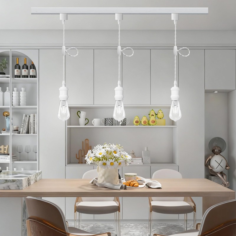Fiabtool Universal H-Type Modern Pendant Track Lights Kit with 3