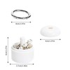 Ring Holder for Jewelry, Traveling Jewelry Holder with Keychain,Portable Ring