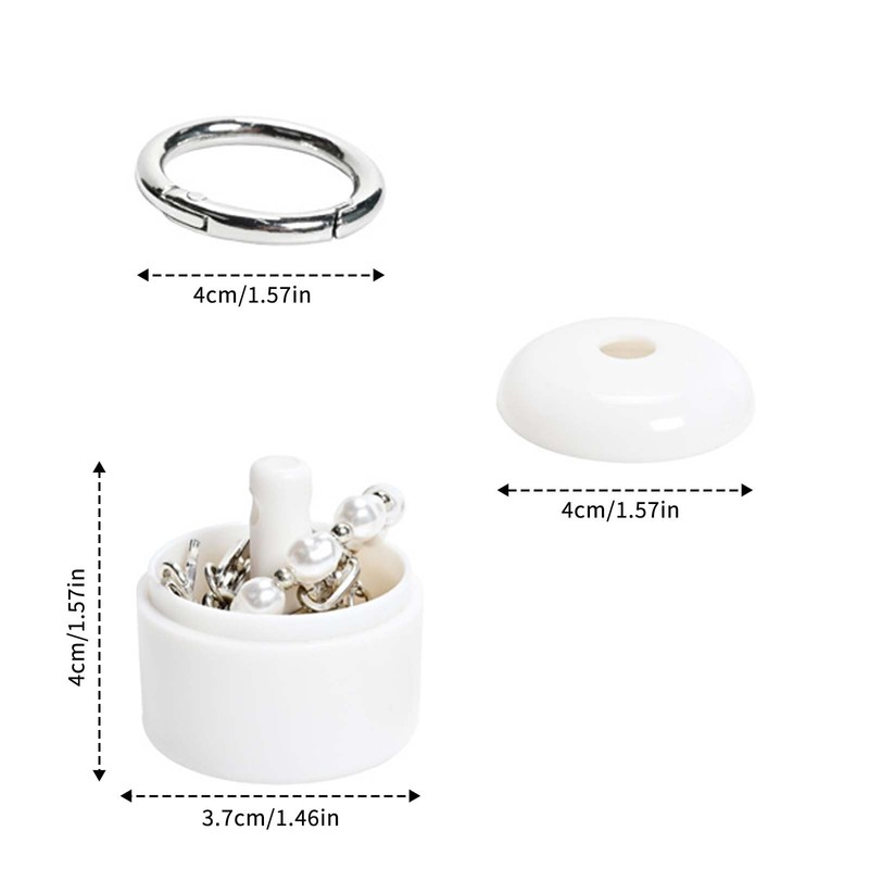 Ring Holder for Jewelry, Traveling Jewelry Holder with Keychain,Portable Ring