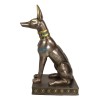 Large Egyptian Jackal Dog Anubis Statue 12.5"H God Of Mummification