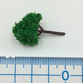 DauStage N Gauge Diorama, Railway, Architecture, Model, Tree, Landscape, 1.2 inches (3 cm) (03, Green, 50 Pieces)