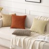 MIULEE MIULEE Pack of 2 Corduroy Decorative Throw Pillow Covers