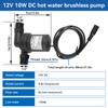 12V DC Brushless Pump, 10W Solar Water Pump Hot Water