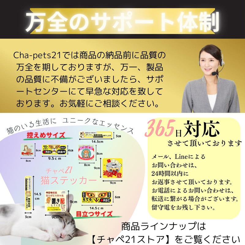 Cat Sticker Seal, Entrance Trouble Solving, Cat Sticker, 5.5 x