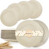 Wrova Wheat Straw Dinner Plates 10 Inch Unbreakable Set of