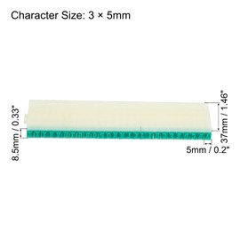 PATIKIL Detachable Letter Stamp, 5mm Plastic 26 Digits Font Size 5 Alphabet A-Z Combination Set for Card Tag Scrapbook Craft Making Teaching