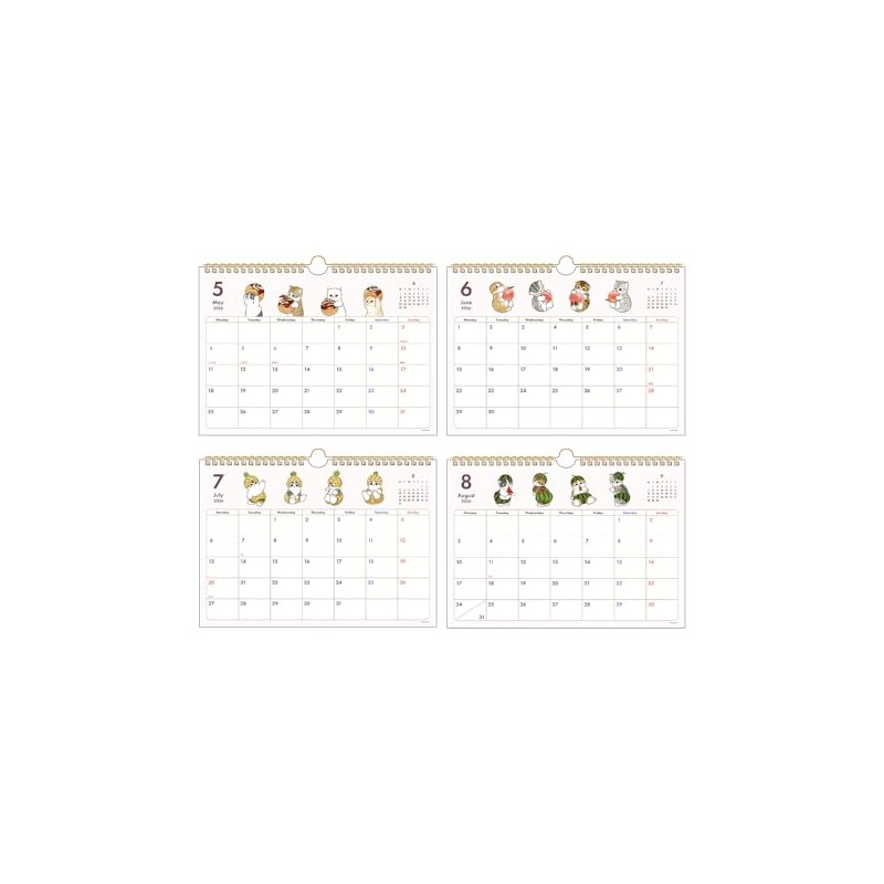 Sunstar Stationery mofusand S8521484 2026 Calendar Wall Mount