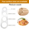 Lmyzcbzl 4-Holes Stainless Steel Spaghetti Measurer, Spaghetti Measuring Ruler, Stainless