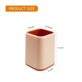 ZUFECY Pencil Holder, Makeup Brush Holder Desktop Organizer Storage Case Scandinavian Design for School Home Office Supplies (Pink)