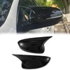 Carbon Fiber Rearview Side Mirror Cover Cap Housing Ox Horn