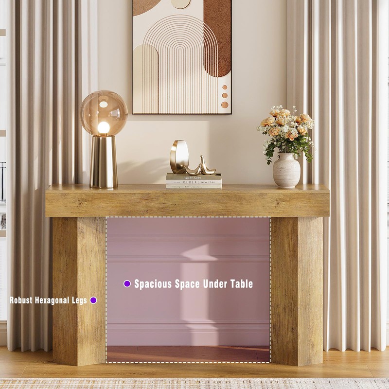 GiftGo Console Tables for Entryway 47" Sofa Table Behind Couch