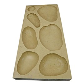 Veneer Stone Rubber Mold for Concrete, River Rock Flats, 23.75x11.5, Version 3, Recycled Material