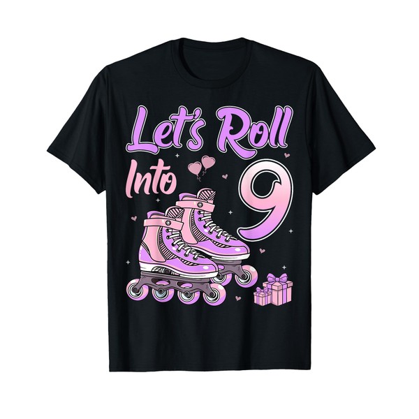 Let's Roll Into 9 Roller Skating Skaters 9th Birthday Party