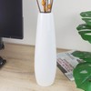 DJYY 12 Inch White Ceramic Vase, Tall Decorative Flower Vase