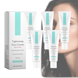 Crema Refinadora de Poros:Crema Facial que Minimiza la Apariencia de los Poros al Instante,Sérum Antiedad el Rostro,Hidratación Profunda de Larga Duración,Reparación de la Barrera Cutánea (5 PCS)