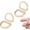 LALOCAPEYO 4PCS Metal Tiny Keychain Spring D Rings Hook,Hand DIY