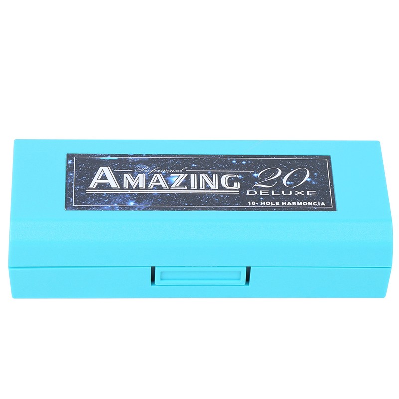 Blues Harmonica 10‑Hole Mouthorgan Eb Key ABS Resin Comb Beginner