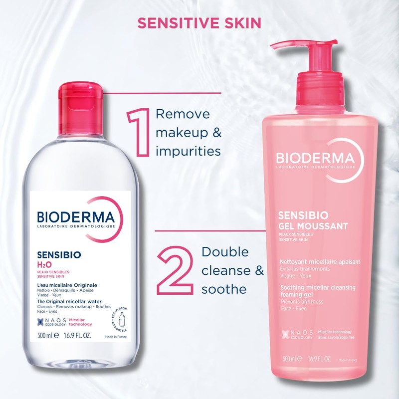 Bioderma Sensibio Micellar Cleansing and Makeup Removing Foaming Gel for