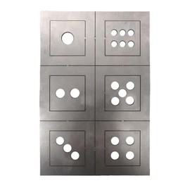 VOANZO Stainless Steel Welding Mold Welding Plate Practice Beginner Welding Practice Novice Practice Welding Sheet Dice Welding Kit Low Carbon Steel Welding Mold Kit