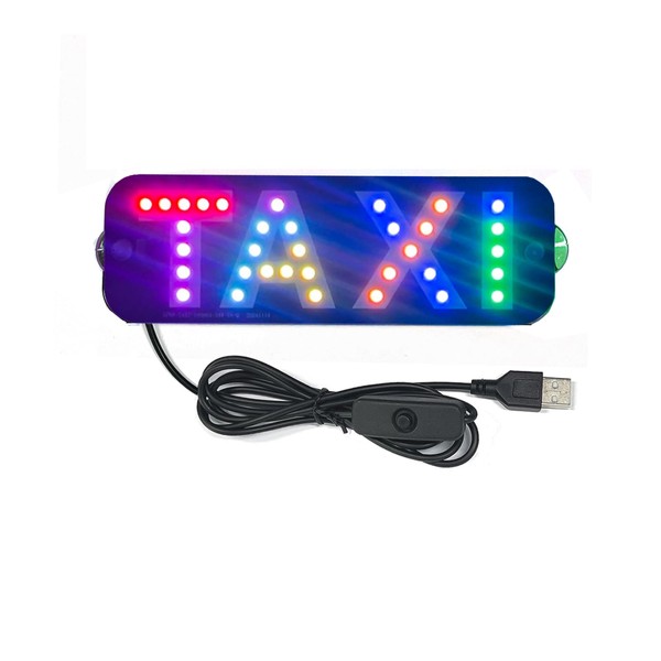 NBWDY RGB Dream Color Led Light Signs for Car, Taxi