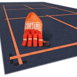 CORTABLE Storage Reel for Pickleball Court Straps, Compact Design to Store Your Pickleball Lines for Easier Set Up, Accessory for Temporary Pickleball Court Markings, Court Not Included