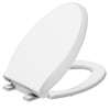 19'' Toilet Seat Round Soft Close, Contoured Seat With Grip-Tight