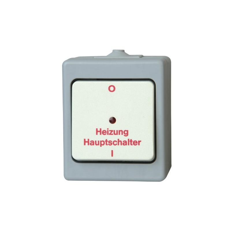 Kopp 567348009 Heizungshauptschalter Aufputz-Feuchtraum Standard