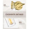 FEMILA Vanity Lights for Bathroom, Modern 4-Light Gold Bathroom Light