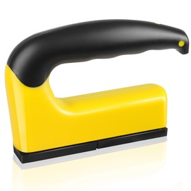 SLNIHAMS Magnets with Handle, 100 Lb Heavy Duty Magnetic Pickup Tool for Metal with Ergonomic Handle, Industrial-Grade for Metal Lifting, Magnet Fishing, Extra Strong Magnetic Tool w/Shields (Yellow)