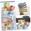 Gatuida 5pcs Ceramic Milk Pitcher Coffee and Sauce Cups with