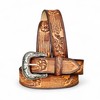DANIEL'S ARTPLANET Western Belt for Men 1.5” Wide Full Grain