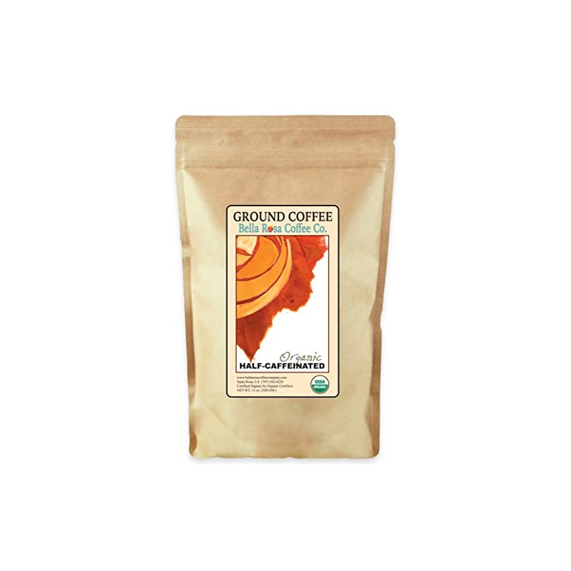 Organic Half-Caff, 12 oz. Fresh Ground Coffee, Medium Roast