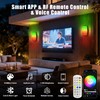 Yotivki Outdoor Wall Light, 2400LM Smart RGBWW Porch Lights Outdoor