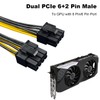 Amangny PCIe 8 Pin Female to Dual 8 Pin (6+2)