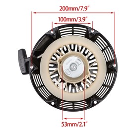 WOOSTAR Arrancador de Retroceso Reemplazo para GX390 GX340 GX610 GX620 188F 11/13/18/20 HP Motor (Negro)