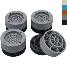 ANNKUT Furniture Risers 1 inch，Round Bed Risers Heavy Duty for Chair Table and Desk Legs Elevation, Bed Lifts Risers(Pack of 4 Riser,Gray)