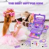 Dpai 54 Pcs Kids Makeup Kit for Girls, Princess Real