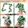 LeZakaa 12PCS Christmas Pull Bows with Ribbon - Green and
