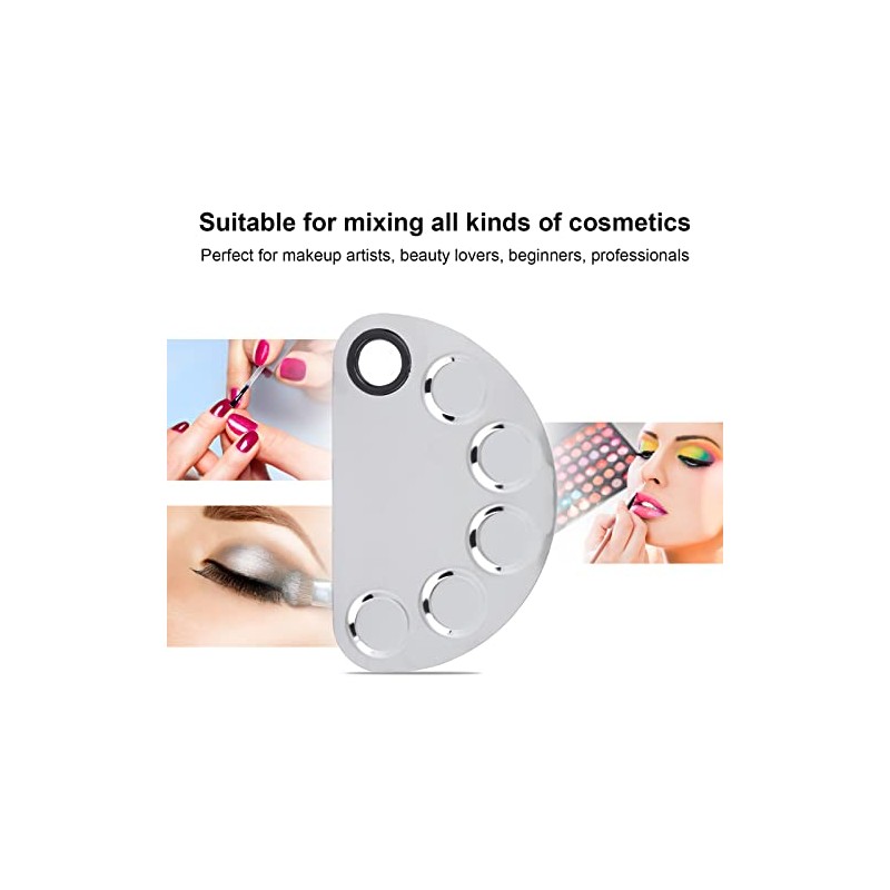 Placa de mezcla de maquillaje cosmético, espátula de nivelación para