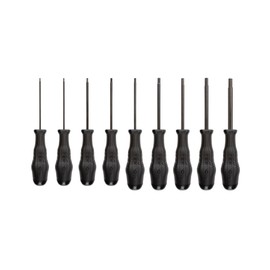 TEKTON Hex High-Torque Black Oxide Blade Screwdriver Set, 9-Piece (5/64-3/32, 1/8-5/16 in.) | DHX91102