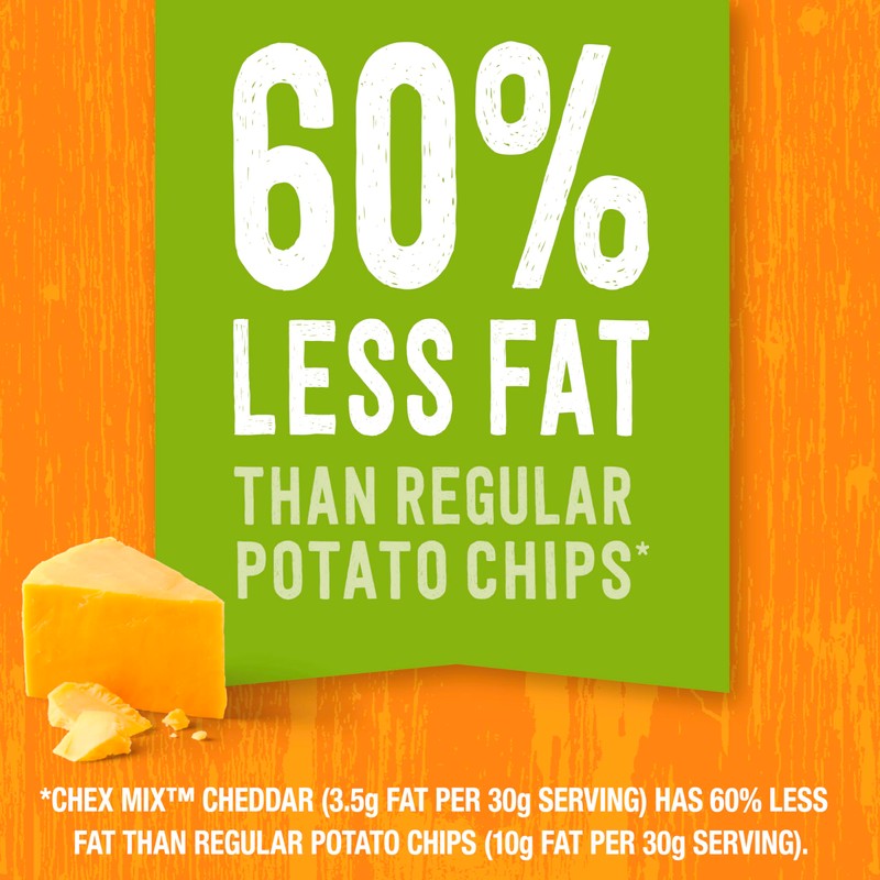 Simply Chex Snack Mix, Cheddar, 0.92 Ounce (Pack of 60)