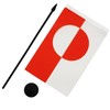 Greenland Table Flag 5'' x 8'' - Denmark - Greenlander
