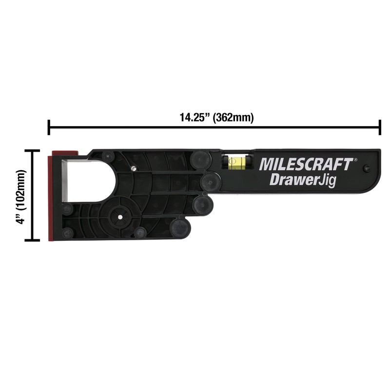 Milescraft 1341 Drawer Jig - Reversible Jigs for Easy Drawer