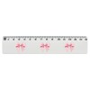 'Pink Bow' 15cm (6 Inch) White Plastic Ruler (RL00090989)