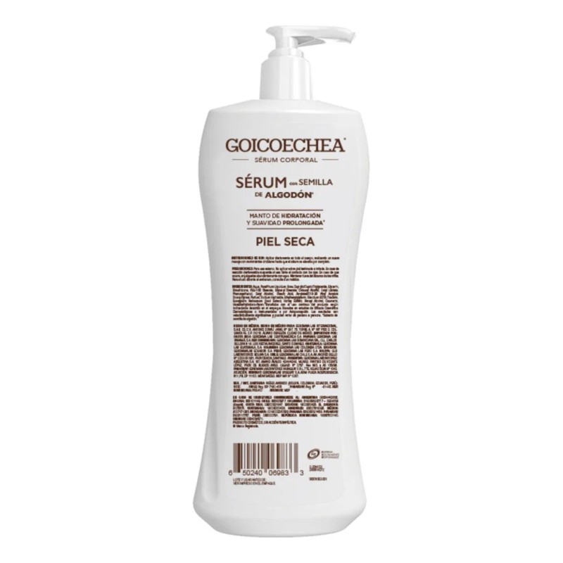 Goicoechea Crema Corporal 400 Sérum Algodón Hidratación Piel Seca
