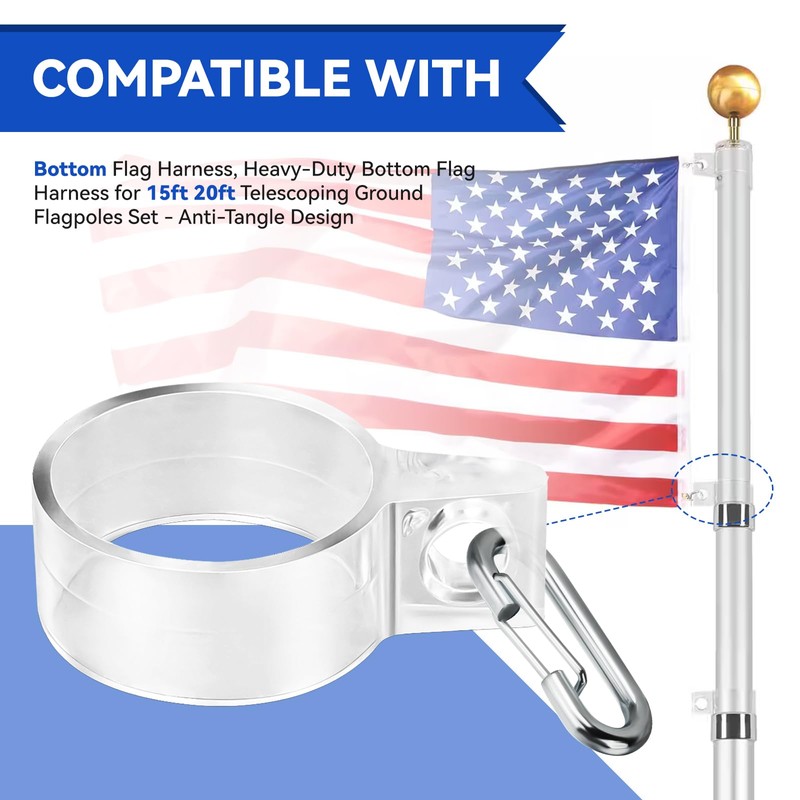 FKBYM Bottom Flag Harness, for 15 & 20 ft Ground