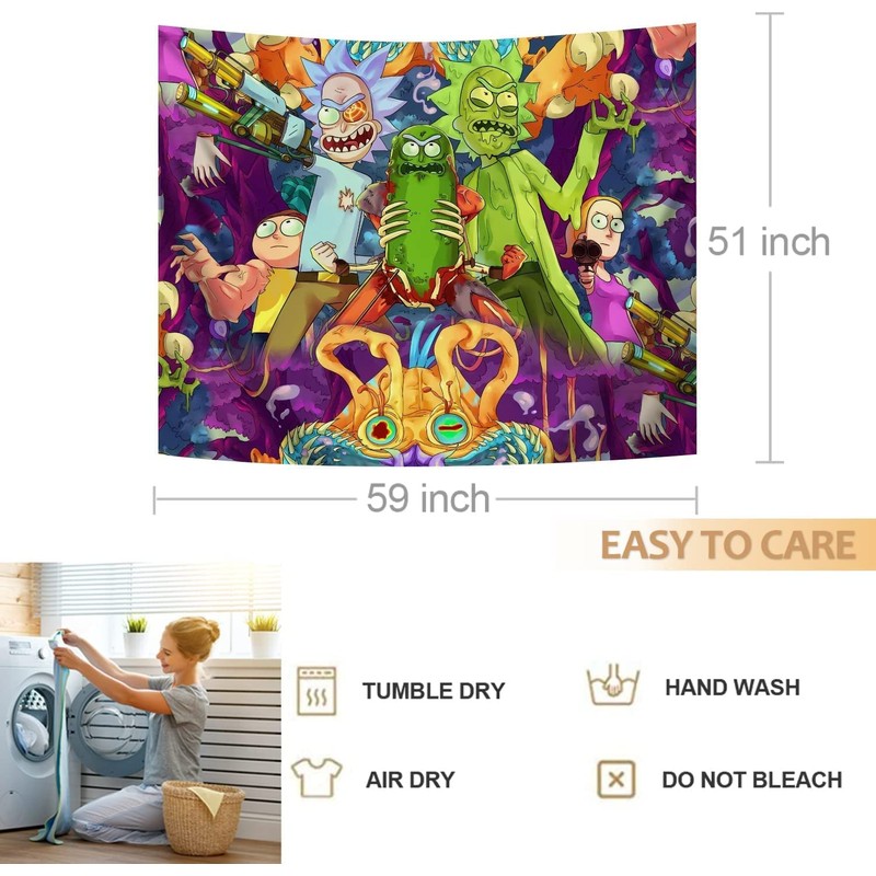 FENDROM Funny Trippy Cartoon Tapestry Wall Hanging Tapestries Aesthetic Wall