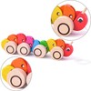 Woodyland 30 x 5.5 cm Didactic Toys Pull Along Centipede