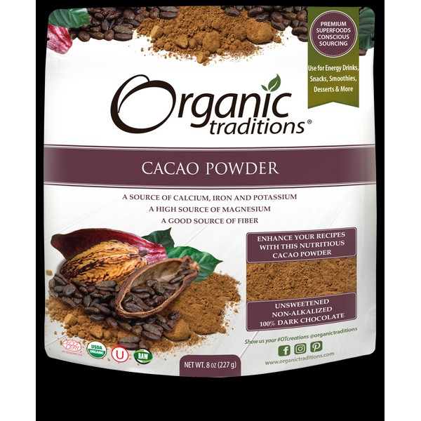 Organic Cacao Powder, 227 g